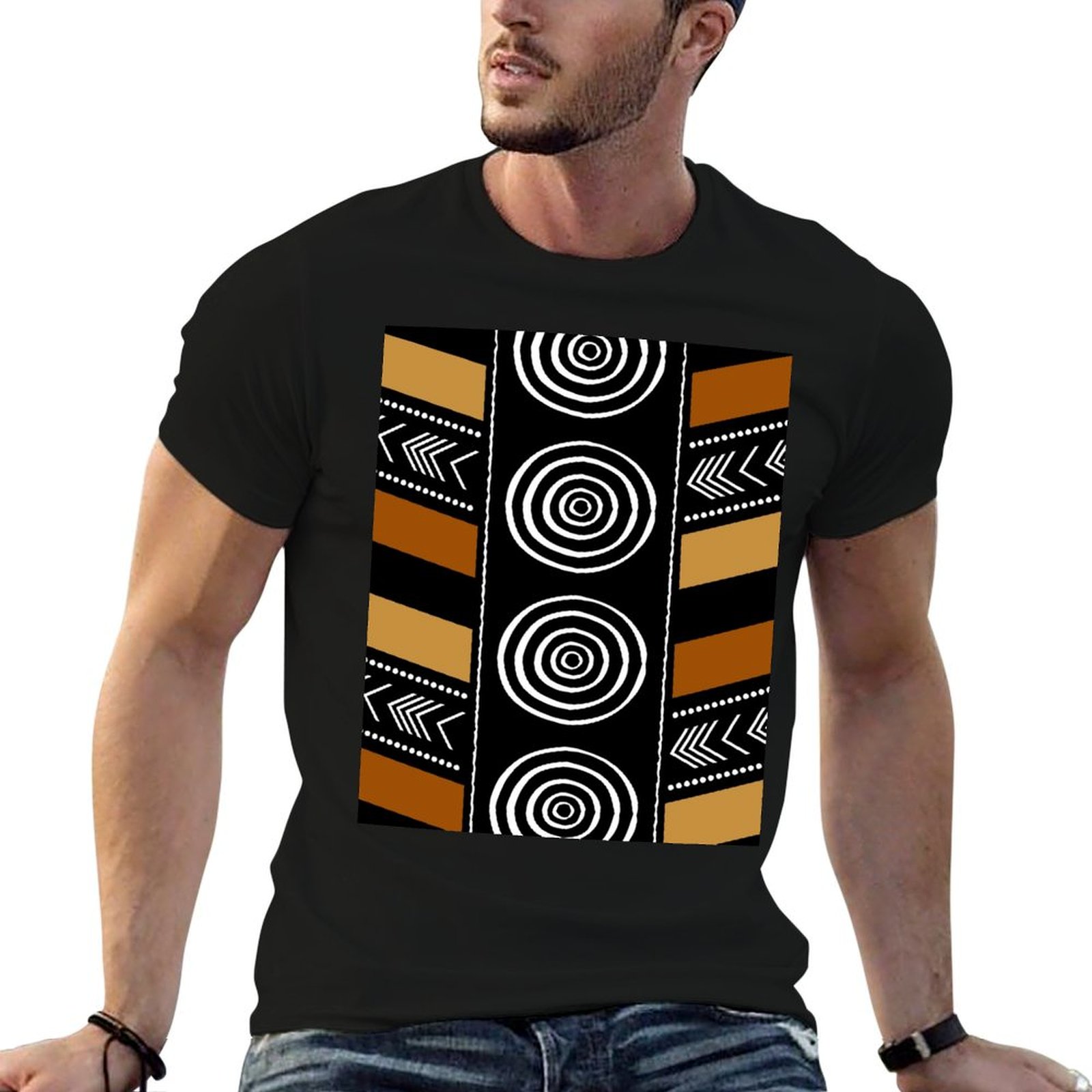 Mudcloth Print Top - African Mud Cloth Artistry Art T-Shirt