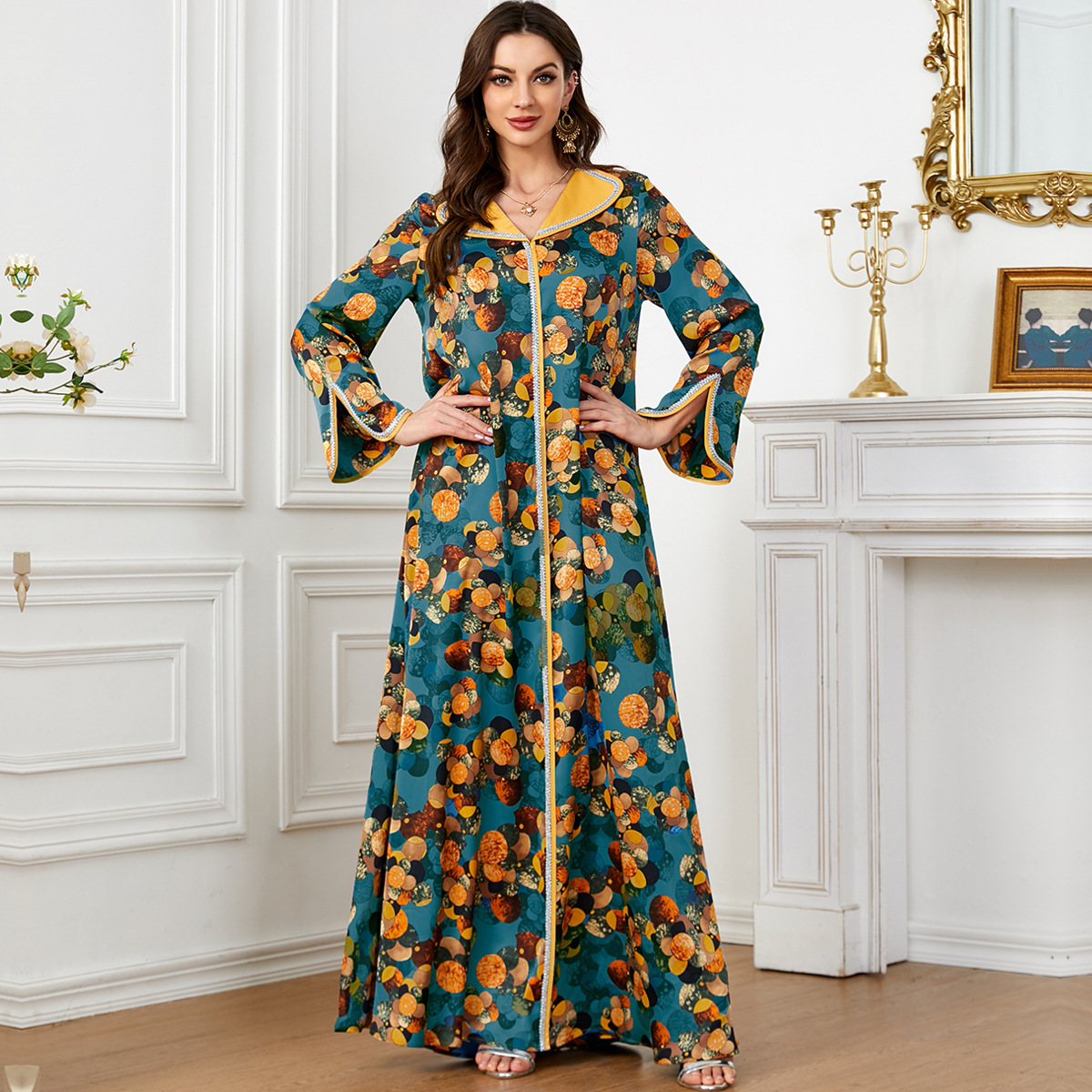 Ethnic Fashion Dubai - Fashionable Printed Dress Travel Wear Dubai