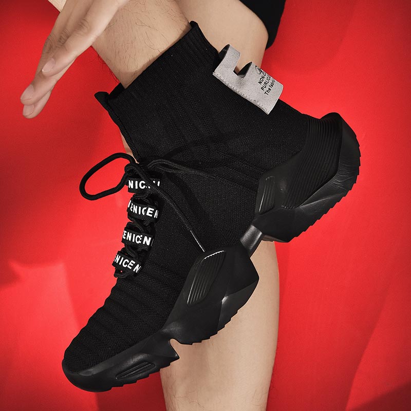 Ethnic Fashion Online - Plus Size Hightop High-soled Men Sport