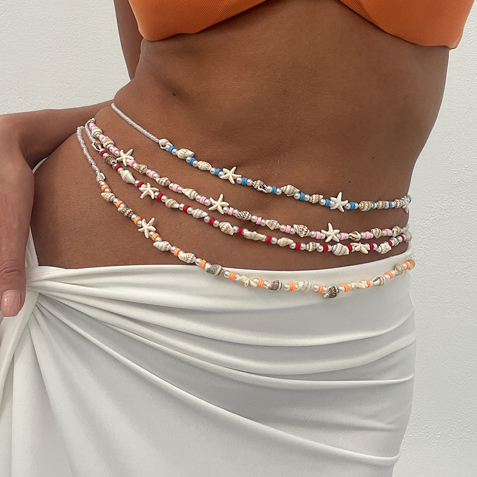 Ethnic Fashion Jewellery - IngeSight.Z 3pcs/set Boho Starfish Conch Beads