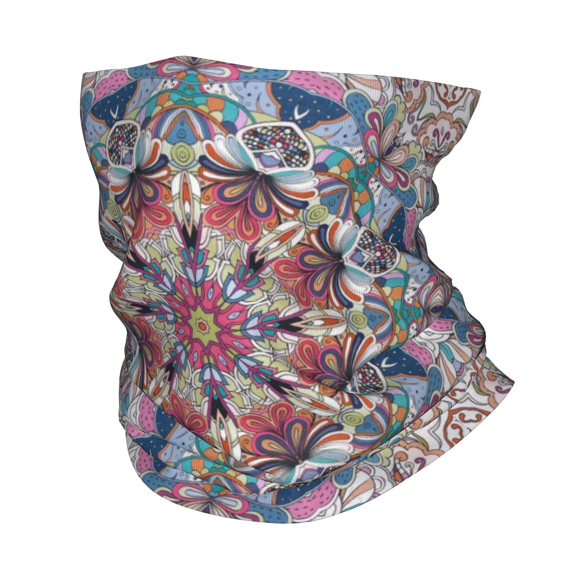 Ethnic Fashion For Men - Vibrant Floral Mandala Ethnic Print Bandana