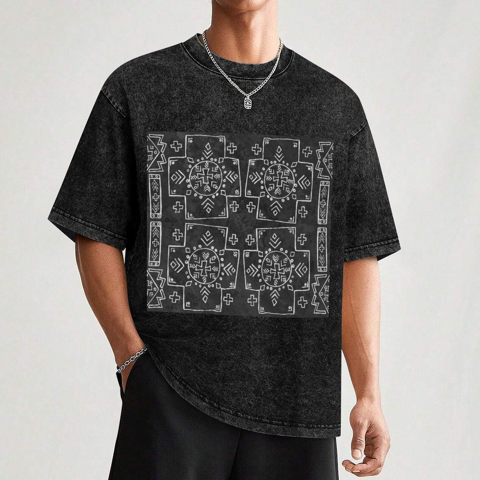 Mali Tribal Mud Cloth, Cross a - Mudcloth Print Top recensie en prijs