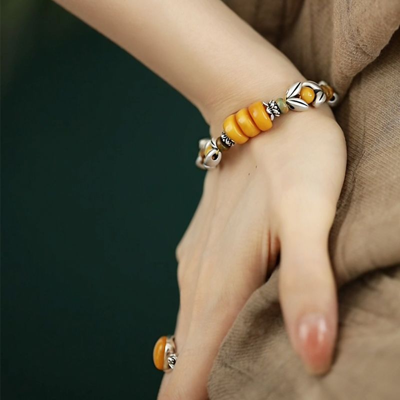 Yellow Disc Round Bead Spacer  - Ethnic Wear Fashion Designer recensie en prijs