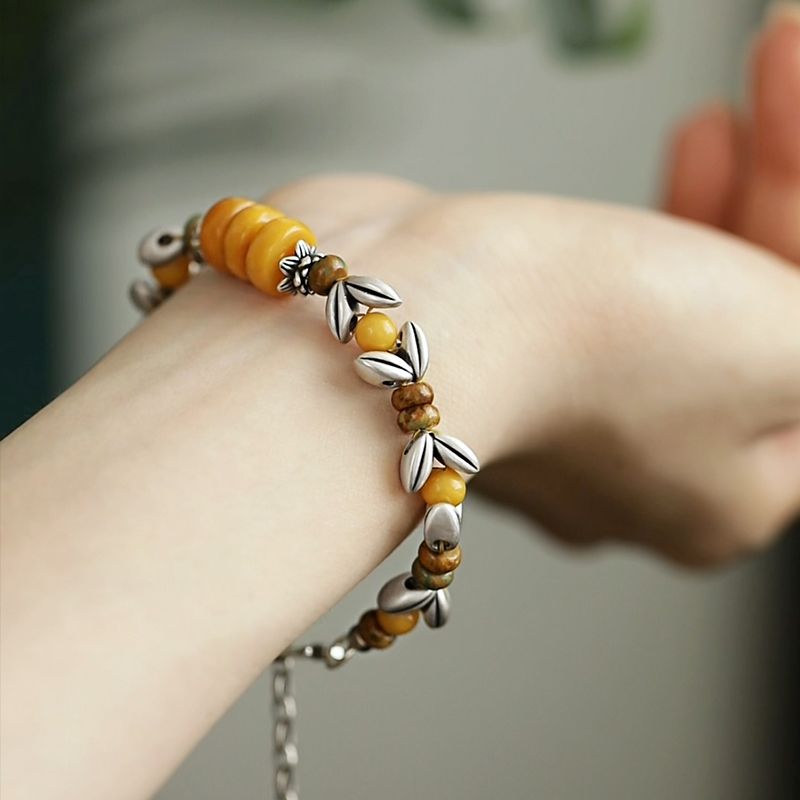 Yellow Disc Round Bead Spacer  - Ethnic Wear Fashion Designer recensie en prijs