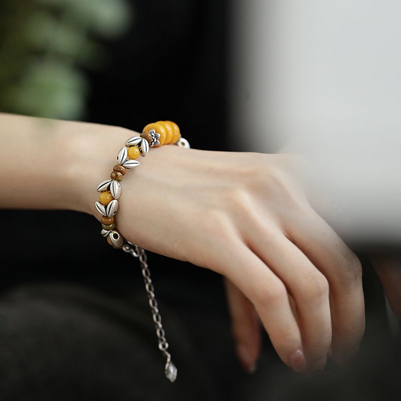 Yellow Disc Round Bead Spacer  - Ethnic Wear Fashion Designer recensie en prijs
