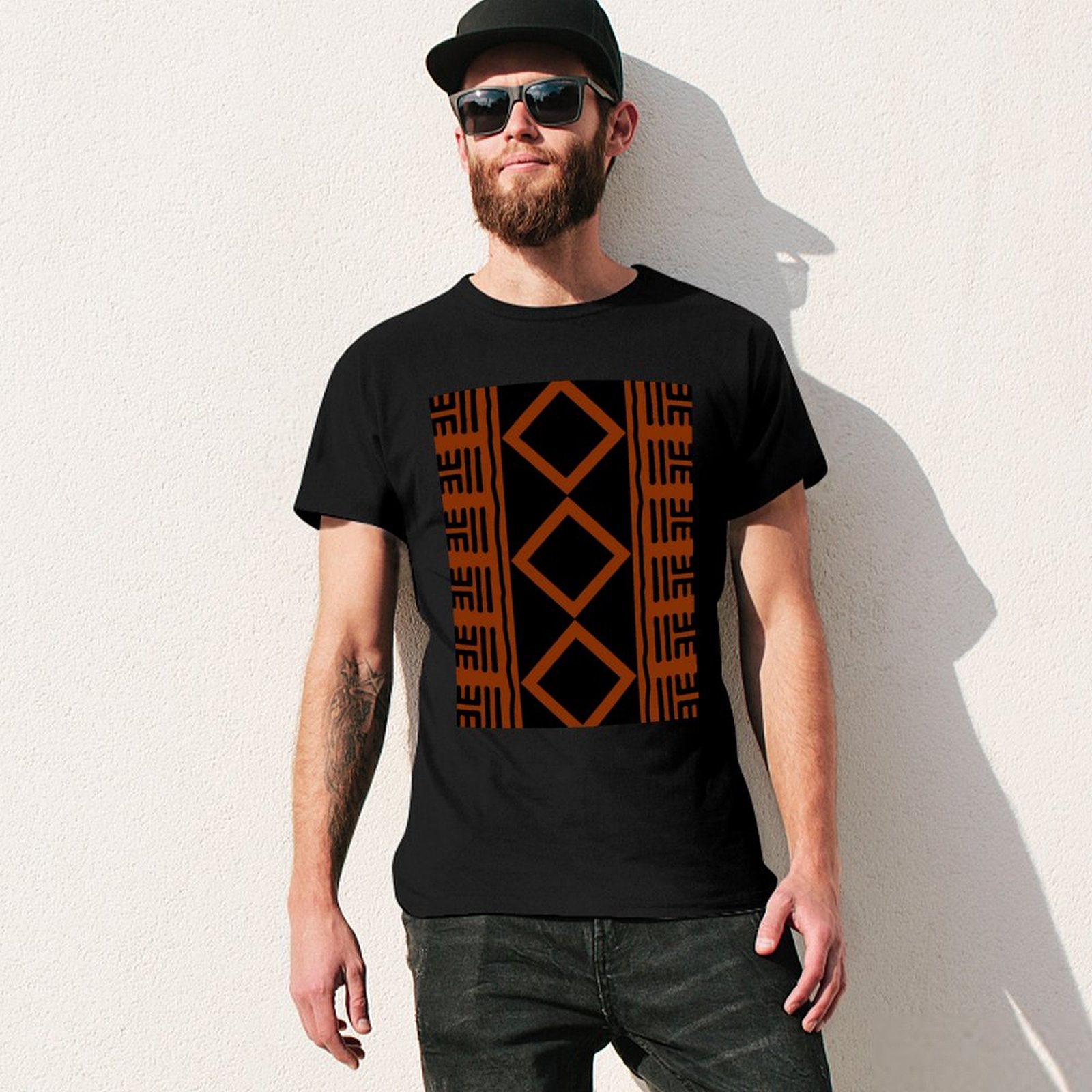 Rust Colored African Mudcloth  - Mudcloth Print Top recensie en prijs