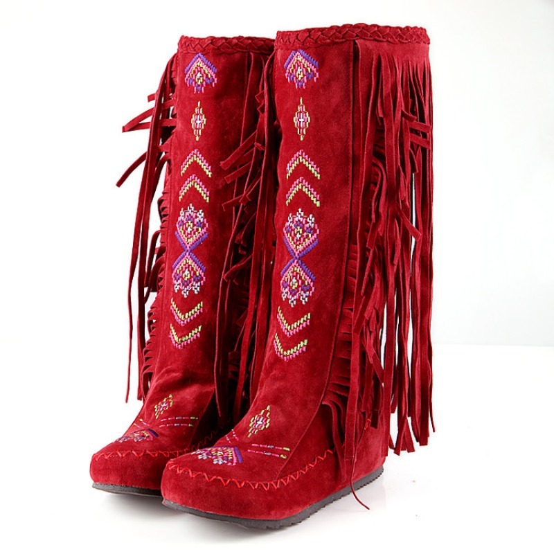 Tassel Boots Handmade Embroide - Ethnic Fashion In recensie en prijs