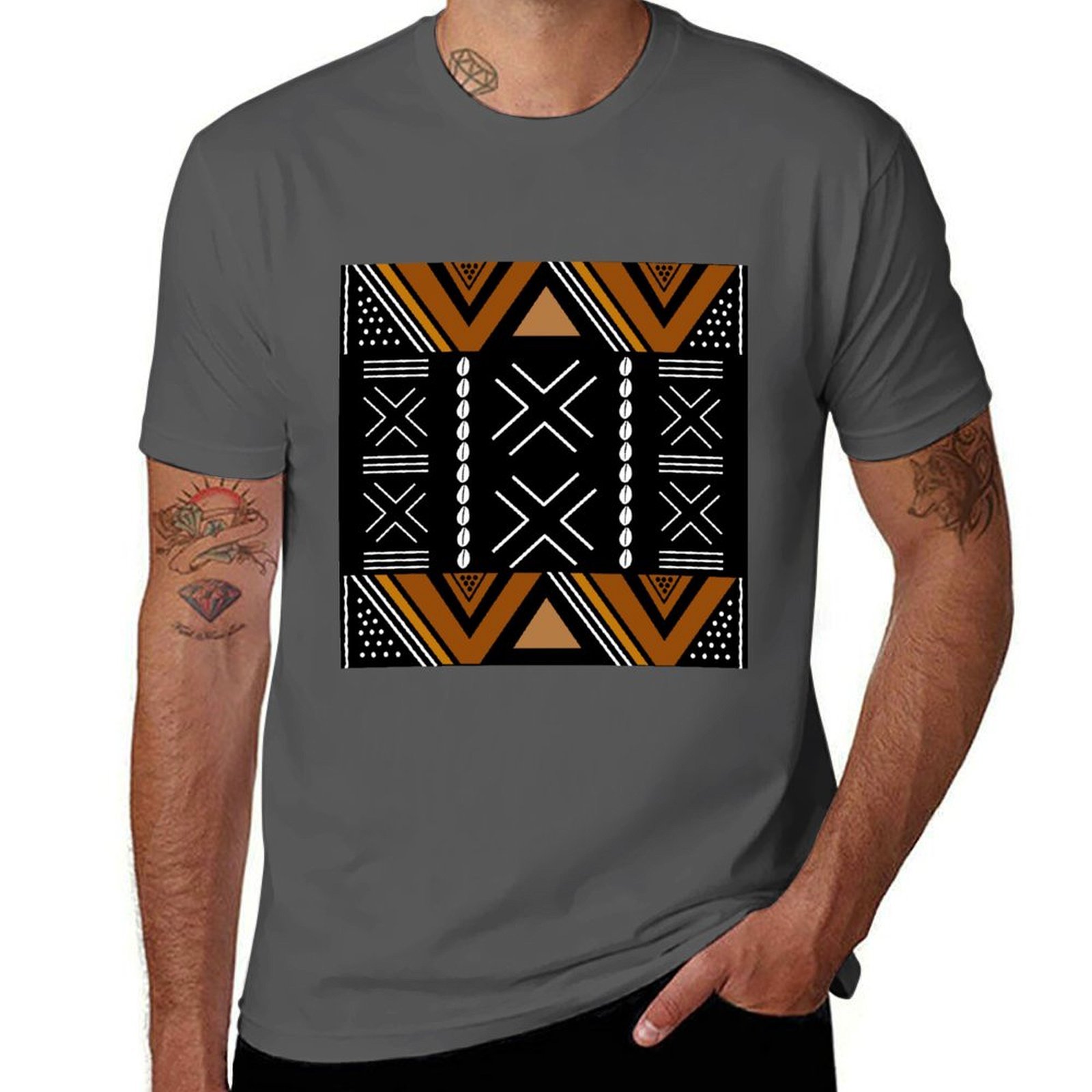 African Mud Cloth Bogolan Desi - Mudcloth Print Top recensie en prijs