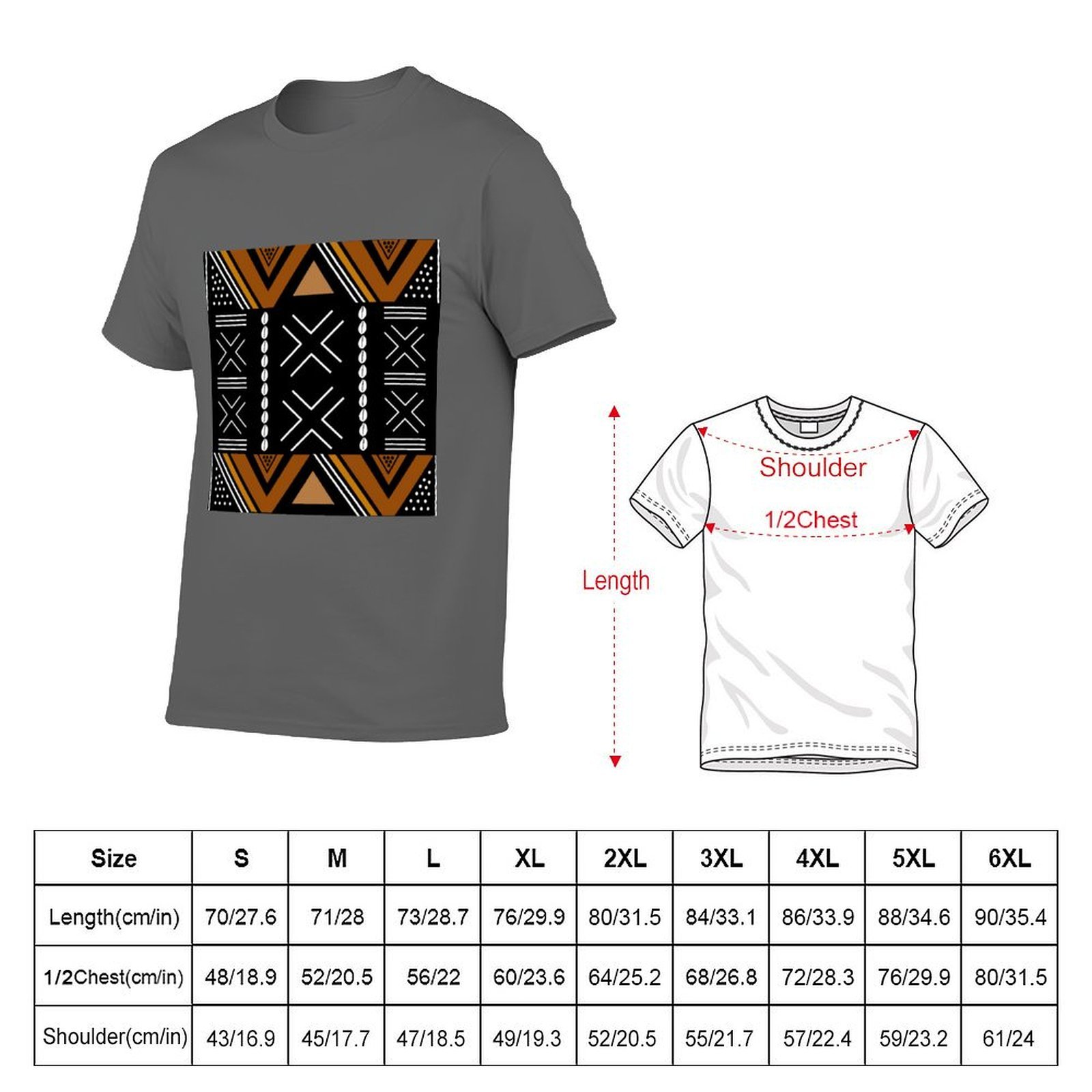African Mud Cloth Bogolan Desi - Mudcloth Print Top recensie en prijs