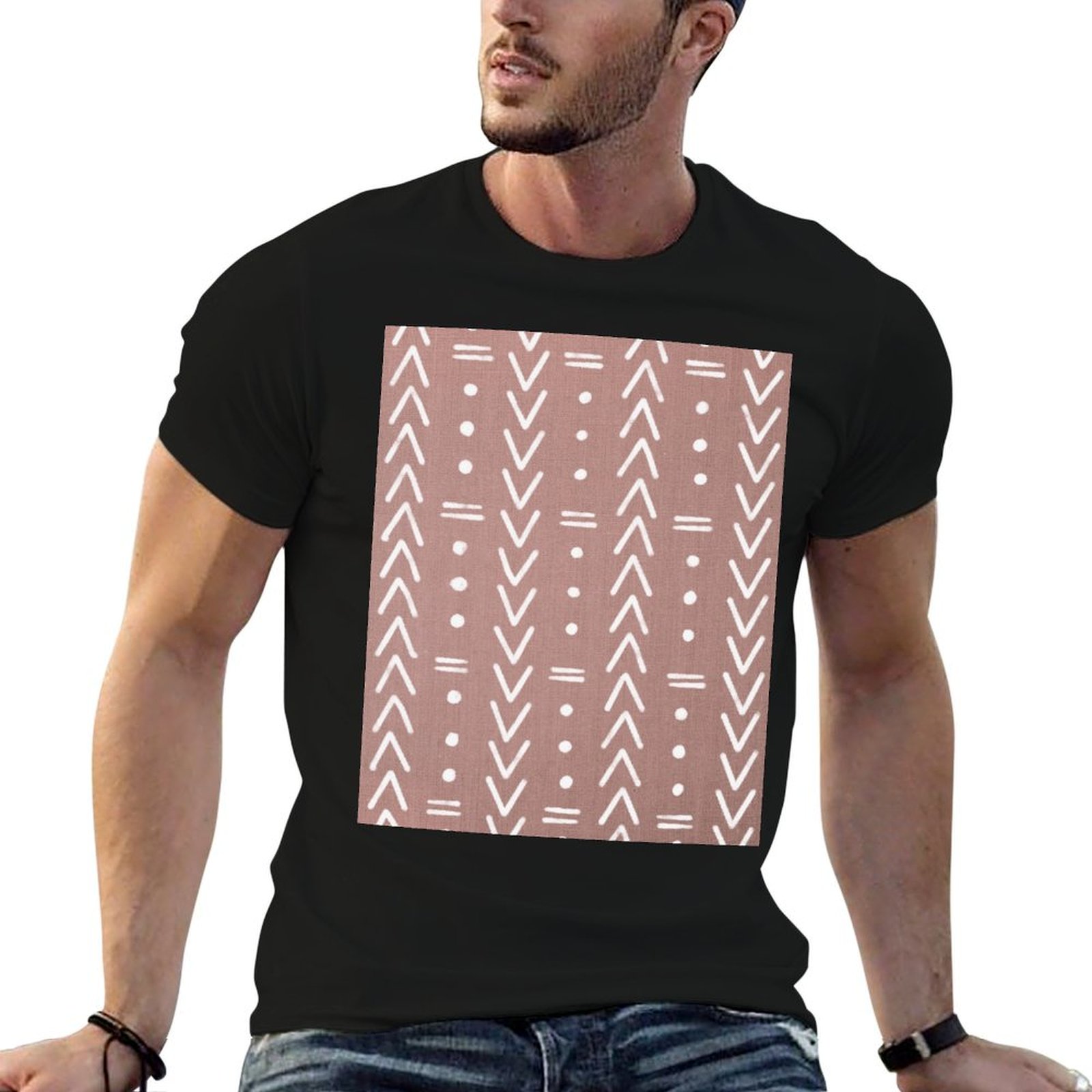 Mudcloth White Geometric Shape - Mudcloth Print Top recensie en prijs