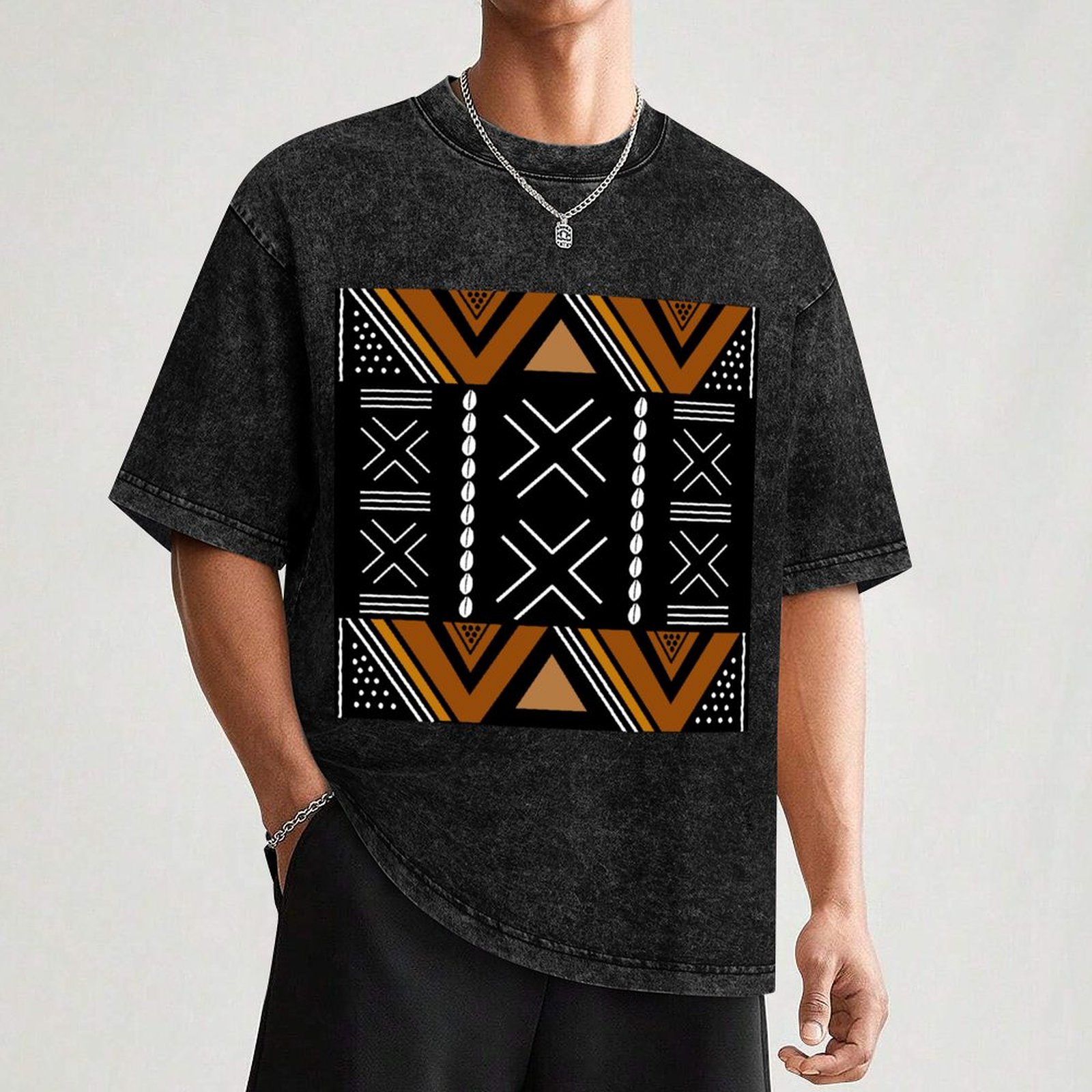 African Mud Cloth Bogolan Desi - Mudcloth Print Top recensie en prijs