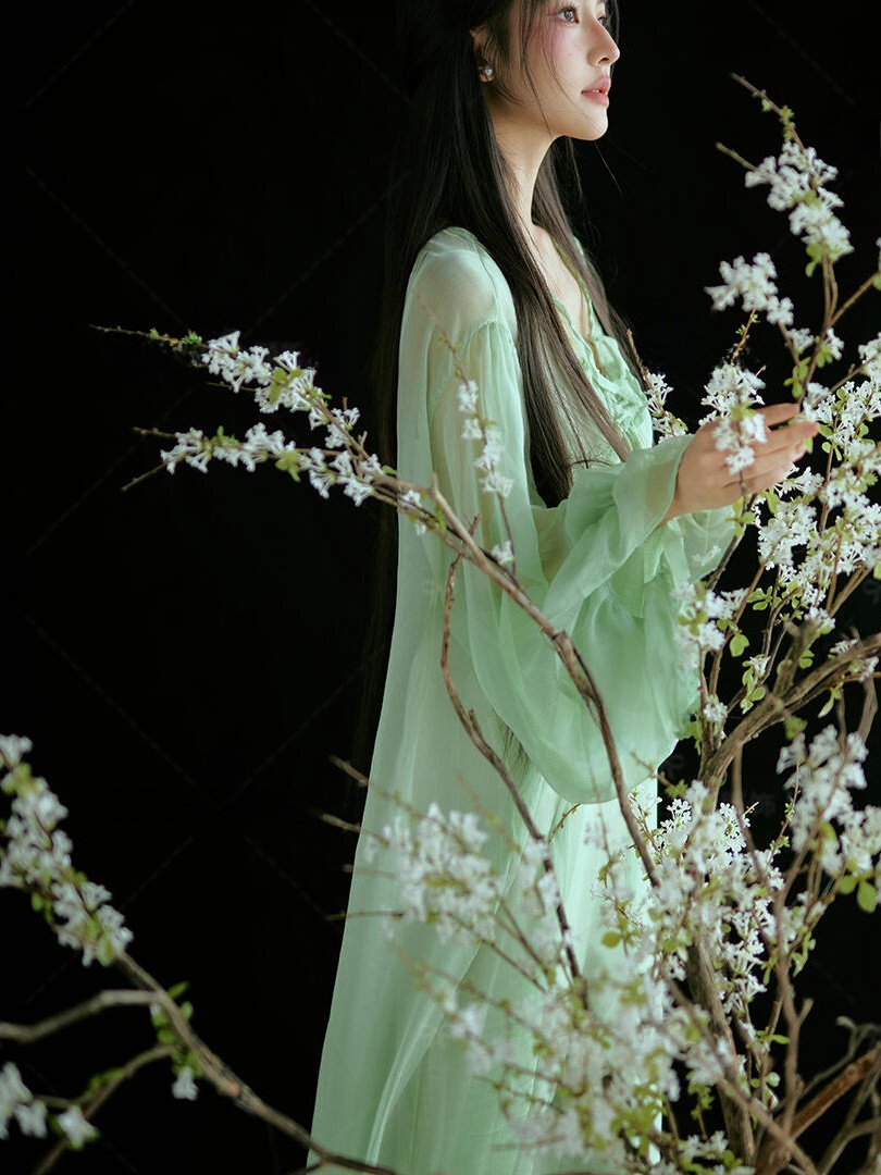 Chinese Style Green Dress Trad - Ethnic Fashion Studio recensie en prijs