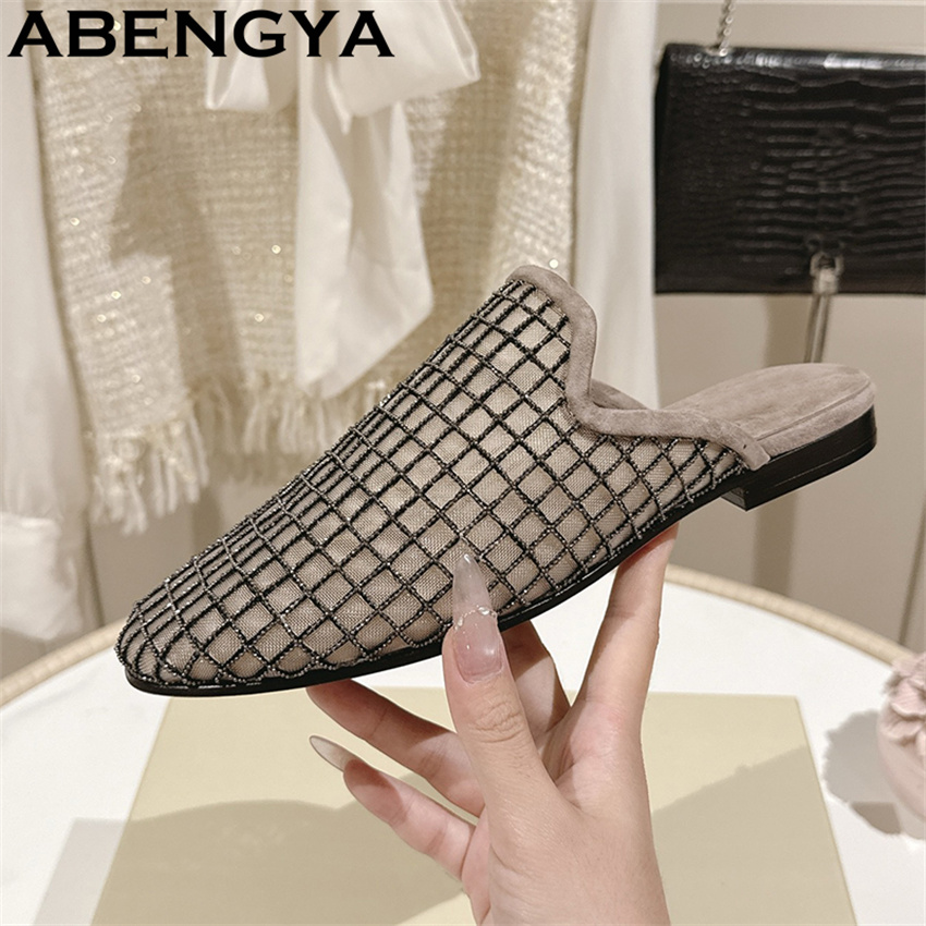 Shiny Lace Mesh Round Toe Flat - Ethnic Fashion In recensie en prijs