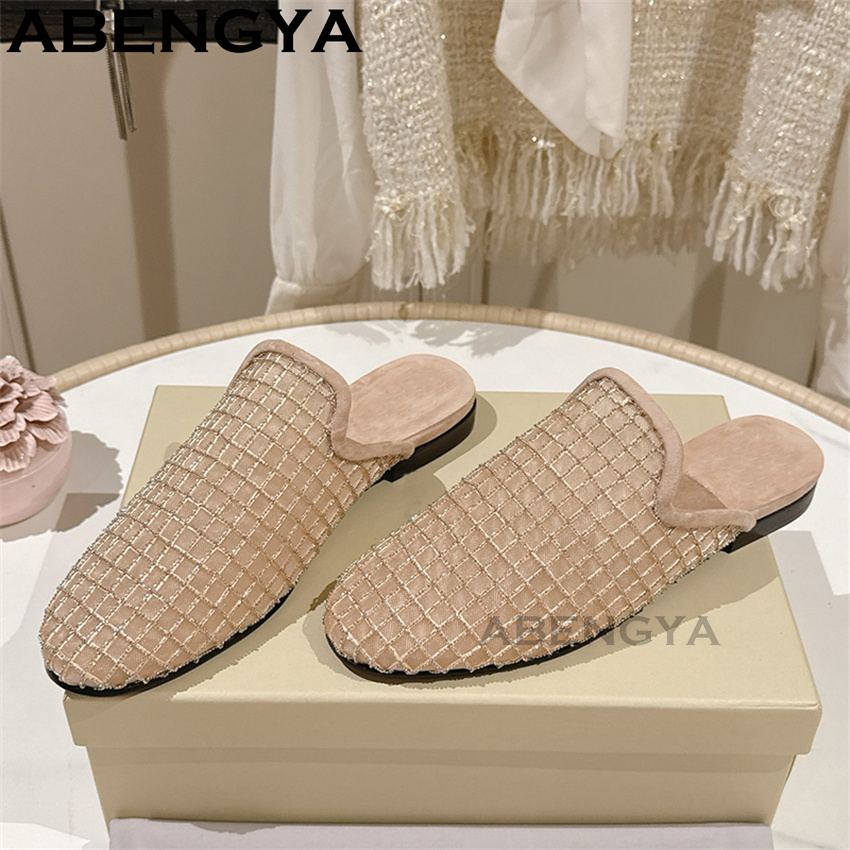 Shiny Lace Mesh Round Toe Flat - Ethnic Fashion In recensie en prijs