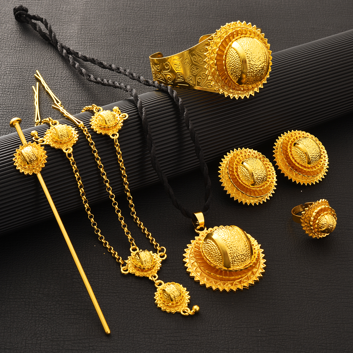 6pcs/set New Dubai 24K Gold Pl - Ethnic Fashion Dubai recensie en prijs