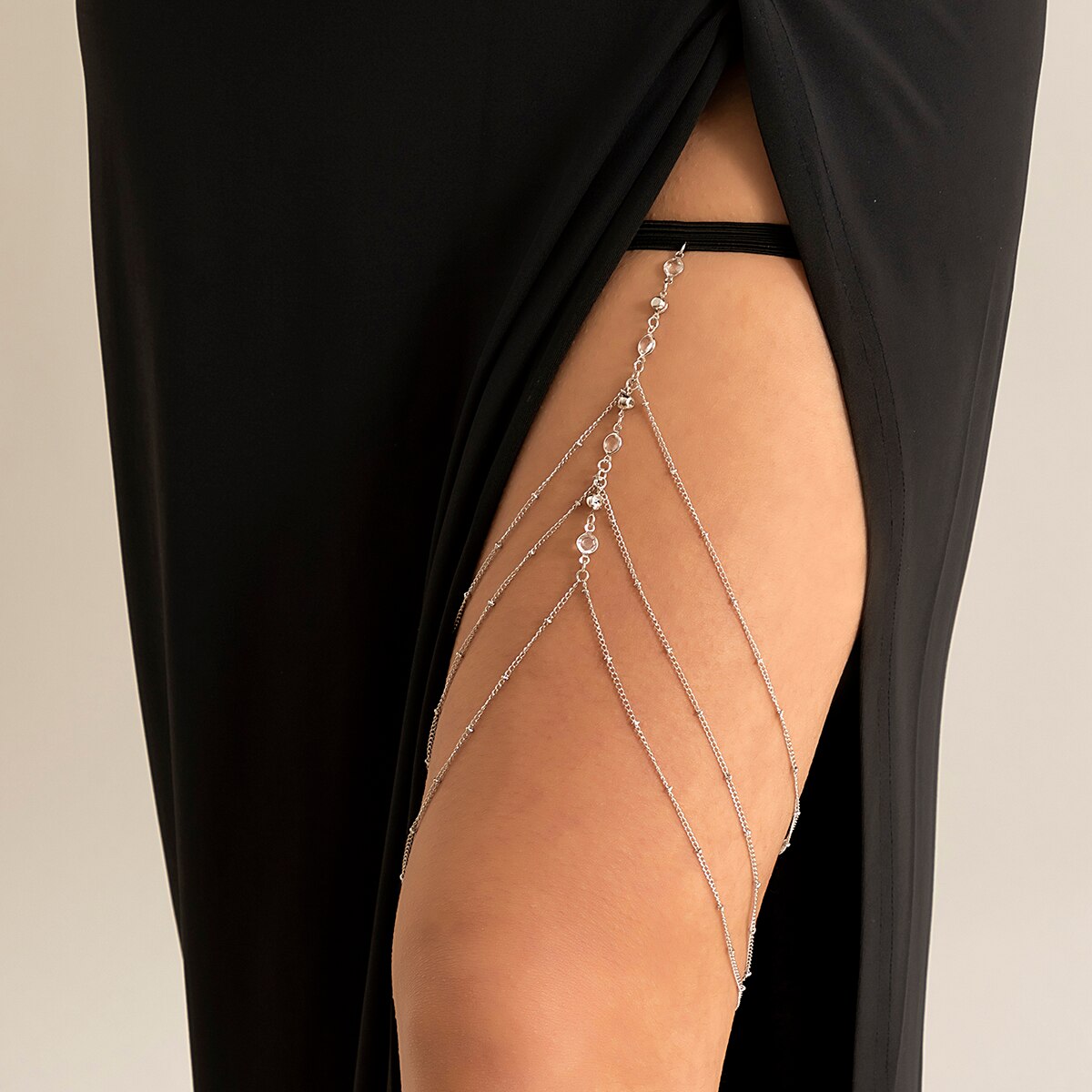 Boho Elastic Band Crystal Leg  - Ethnic Fashion Jewellery recensie en prijs
