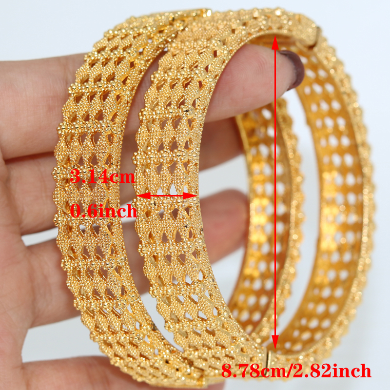 2pcs/lot Indian Gold Bracelets - Ethnic Fashion Dubai recensie en prijs
