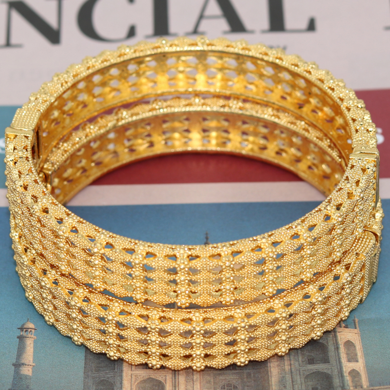 2pcs/lot Indian Gold Bracelets - Ethnic Fashion Dubai recensie en prijs