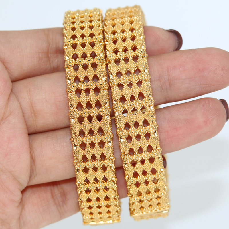 2pcs/lot Indian Gold Bracelets - Ethnic Fashion Dubai recensie en prijs