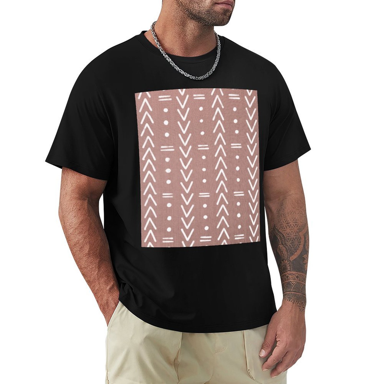 Mudcloth White Geometric Shape - Mudcloth Print Top recensie en prijs