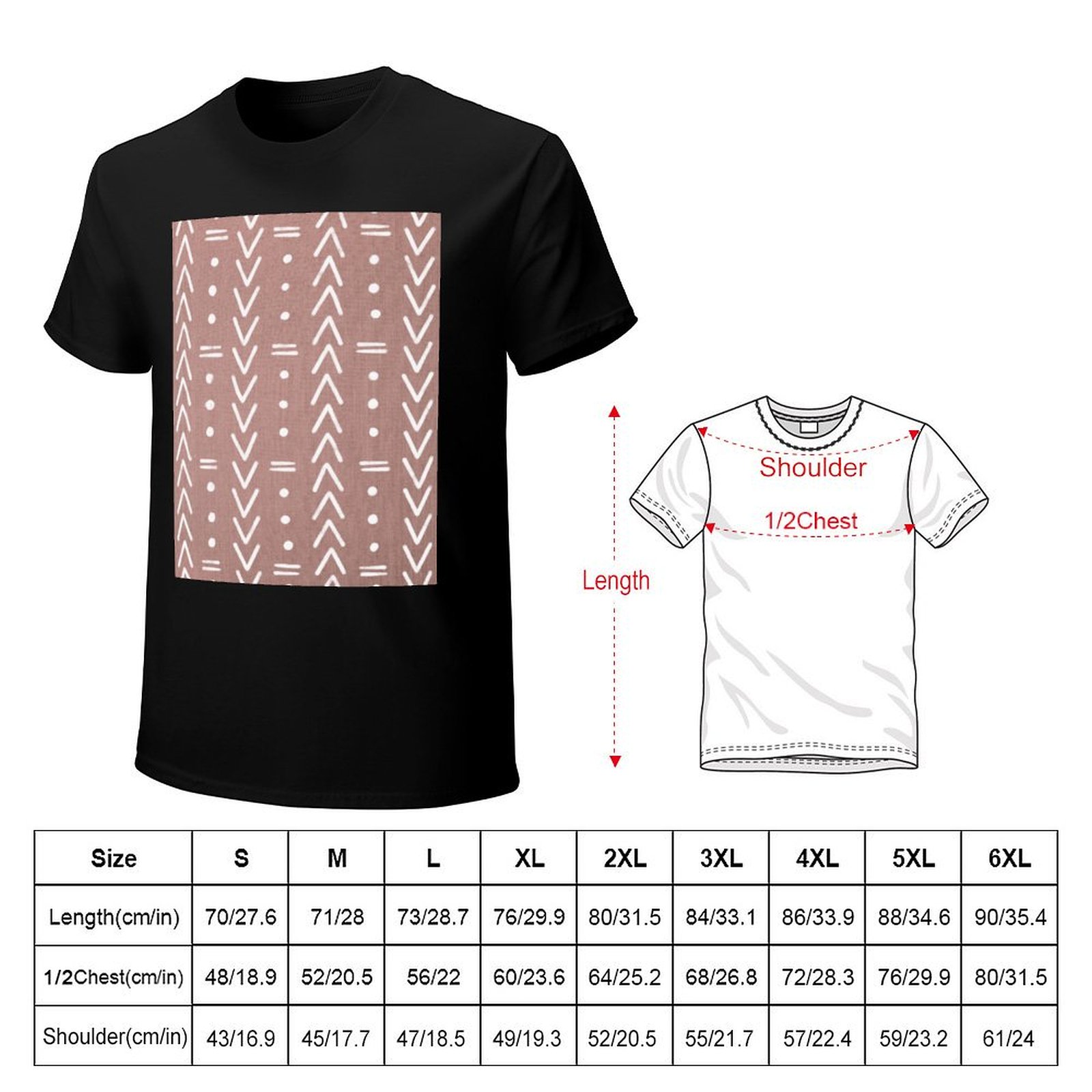 Mudcloth White Geometric Shape - Mudcloth Print Top recensie en prijs