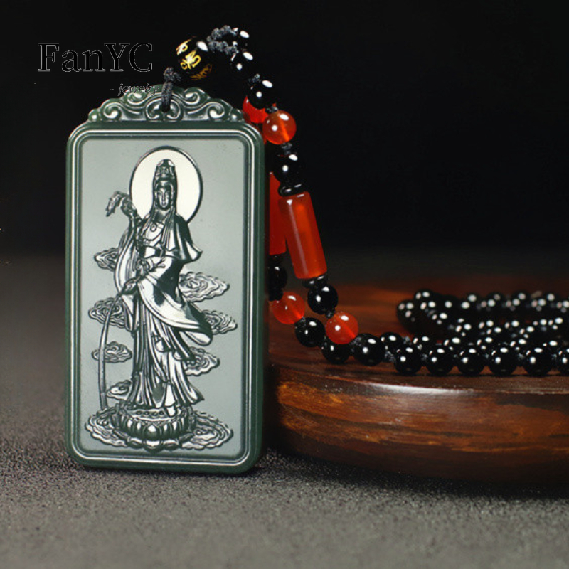 Natural Hetian Jade Qingyu Gua - Ethnic Fashion For Men recensie en prijs