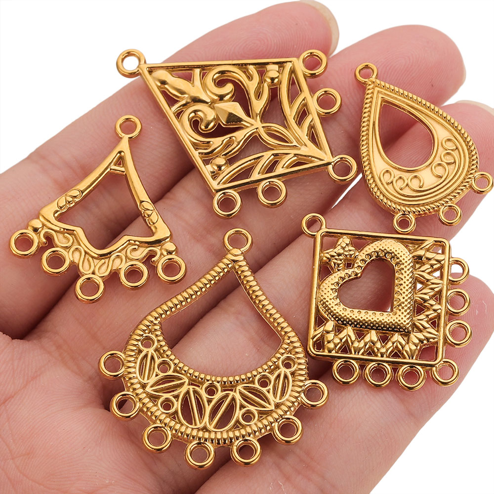 5pcs Stainless Steel Earring C - Ethnic Fashion Jewellery recensie en prijs