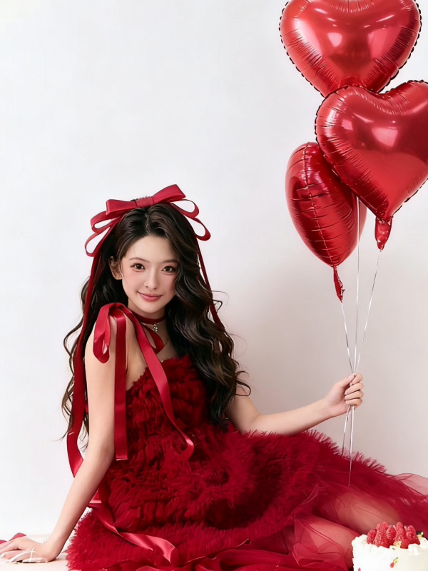 Red Tulle Skirt Artistic Birth - Ethnic Fashion Studio recensie en prijs