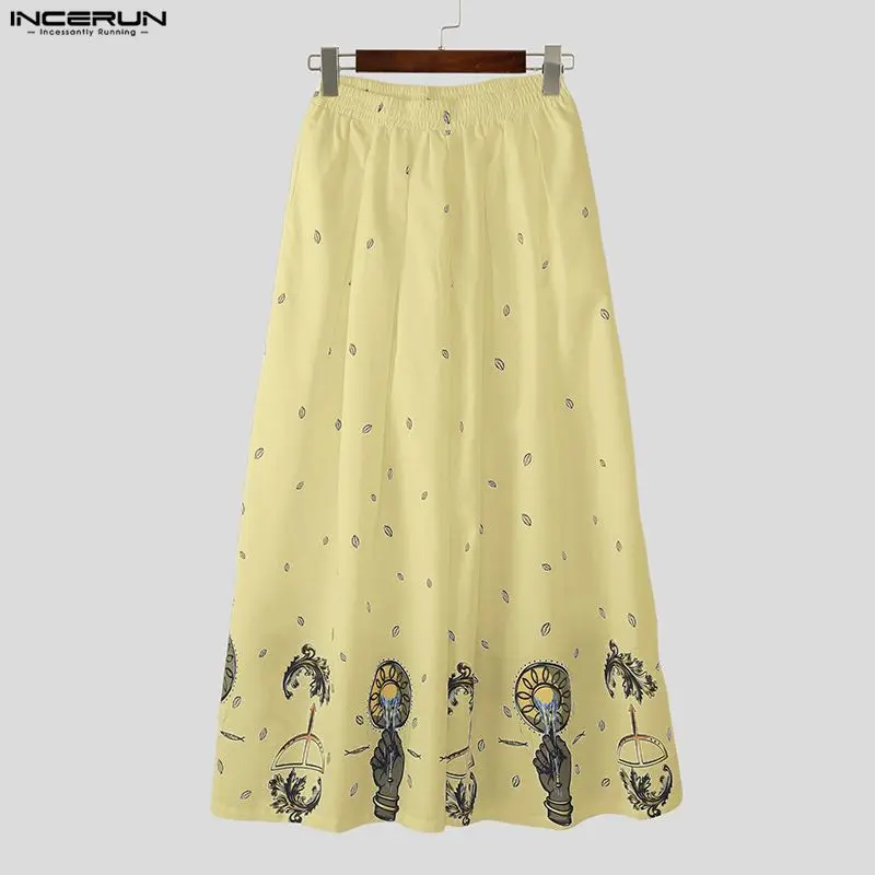 INCERUN Men Wide Leg Pants Pri - Ethnic Fashion For Men recensie en prijs