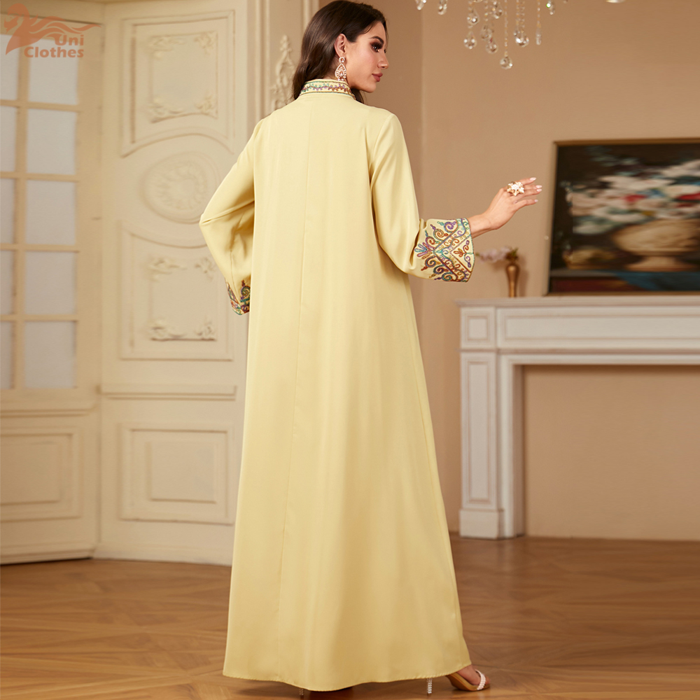 Uni Embroidery V-Neck Long Dre - Ethnic Fashion Dubai recensie en prijs