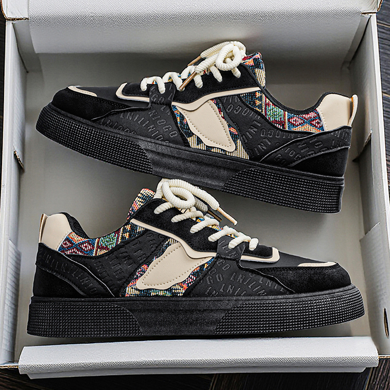 Men's Vintage Patchwork Platfo - Ethnic Fashion For Men recensie en prijs