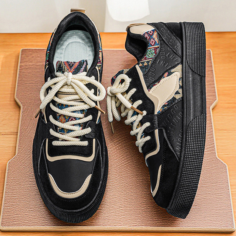 Men's Vintage Patchwork Platfo - Ethnic Fashion For Men recensie en prijs