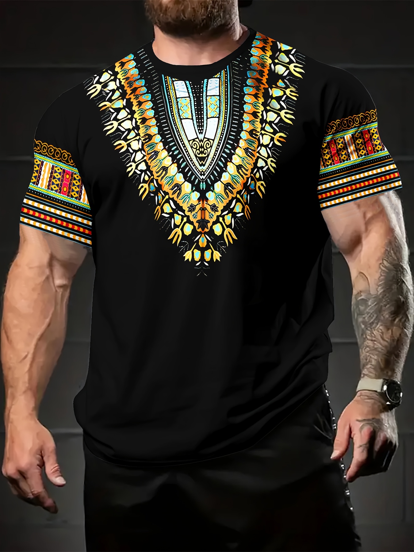 Summer Retro Ethnic Pattern T- - Ethnic Fashion Boutique recensie en prijs