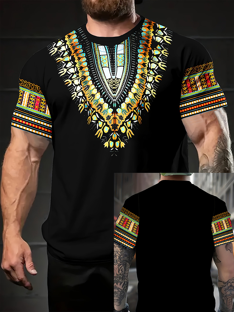 Summer Retro Ethnic Pattern T- - Ethnic Fashion Boutique recensie en prijs