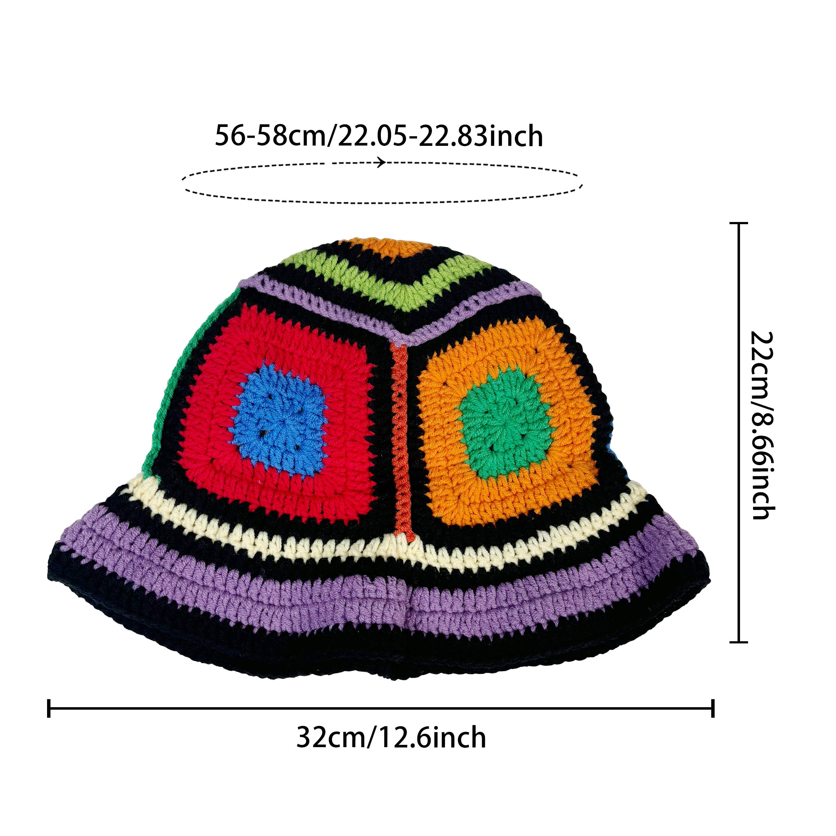 Purple-Edged Zuma Hat, Hand-Kn - Ethnic Wear Fashion Designer recensie en prijs