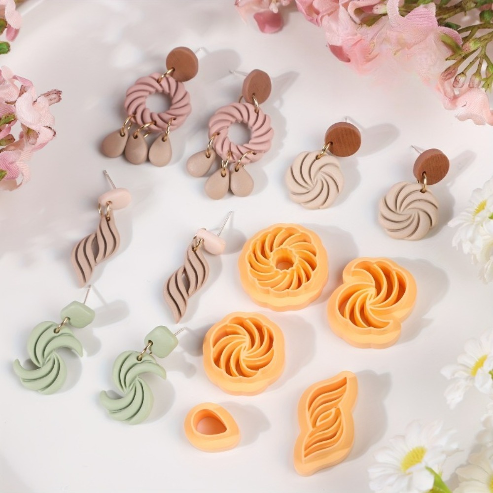 10Pcs Boho Swirl Polymer Clay  - Ethnic Fashion Jewellery recensie en prijs