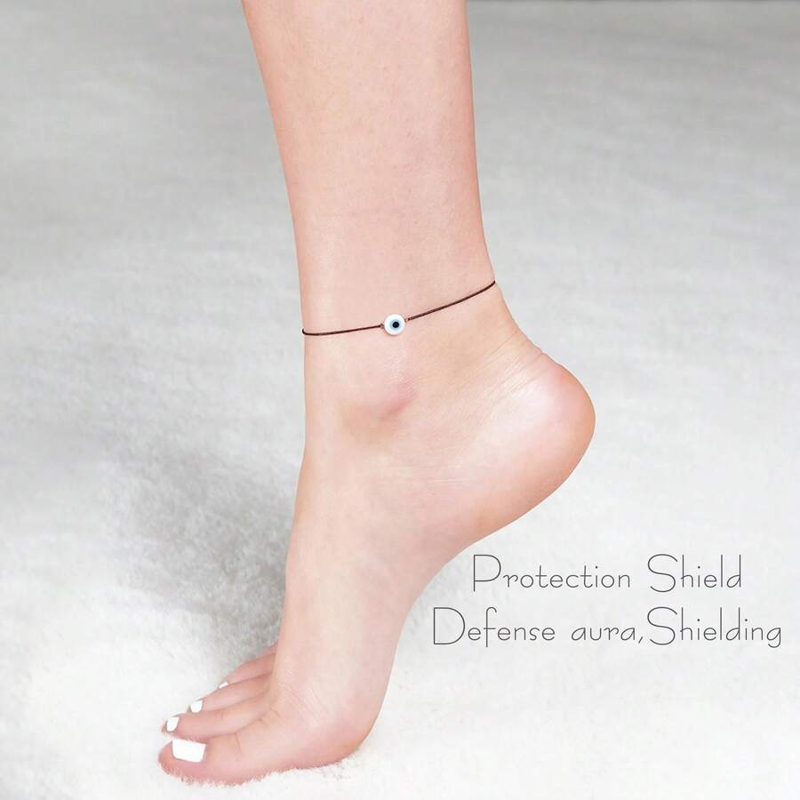 Dainty Black Cord Evil Eye Ank - Ethnic Wear Fashion Designer recensie en prijs