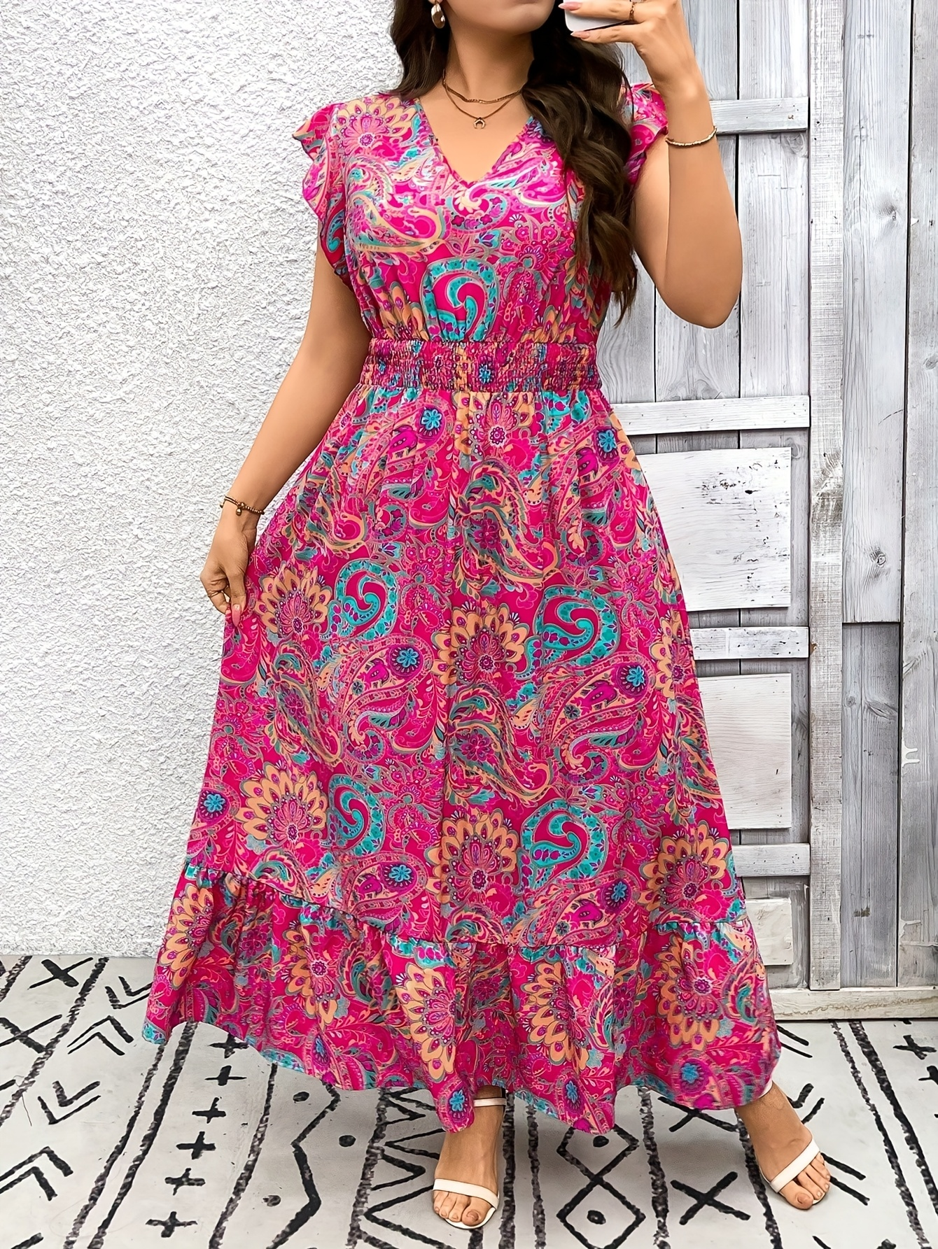 Elegant Long Dress with Ethnic - Ethnic Wear Fashion Designer recensie en prijs