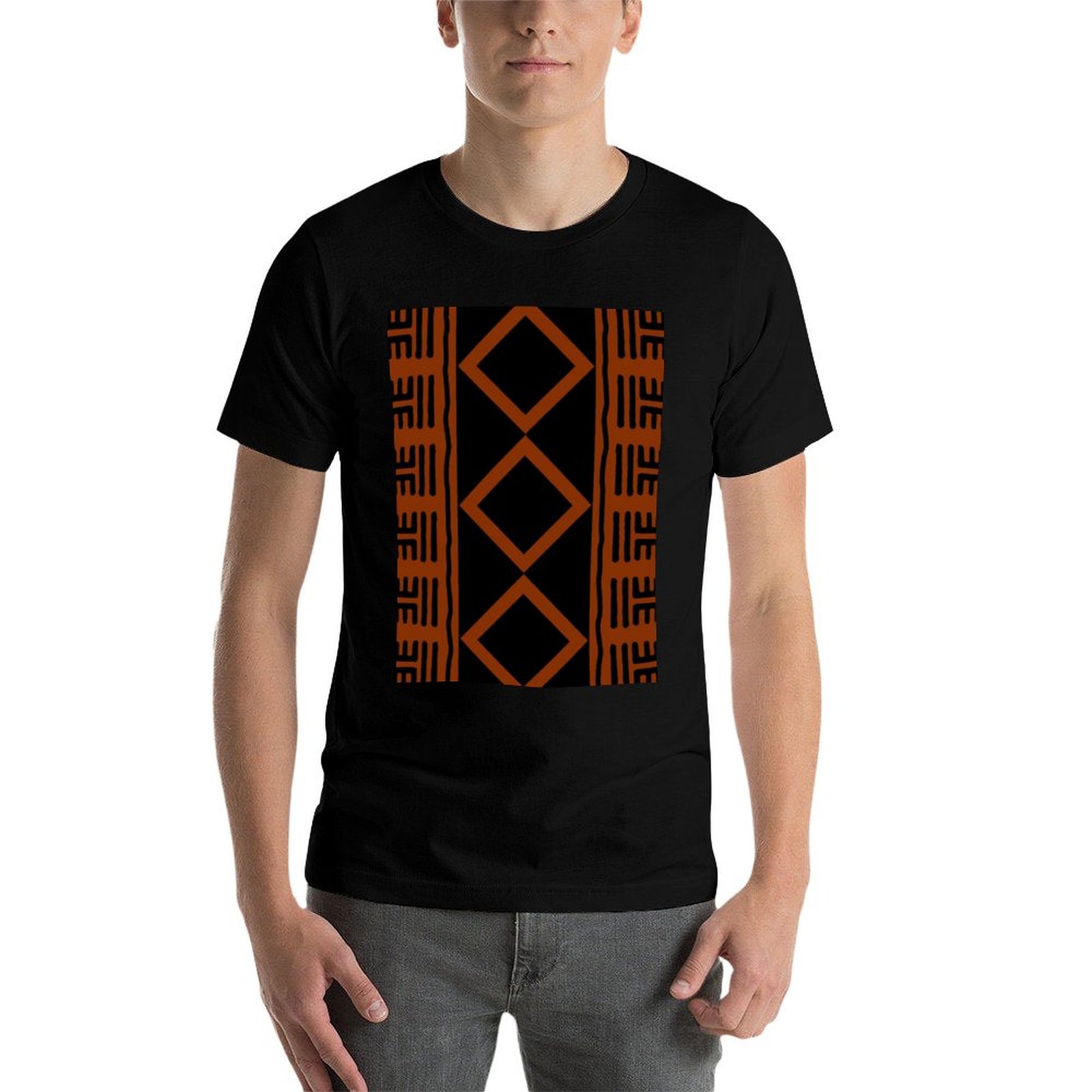 Rust Colored African Mudcloth  - Mudcloth Print Top recensie en prijs