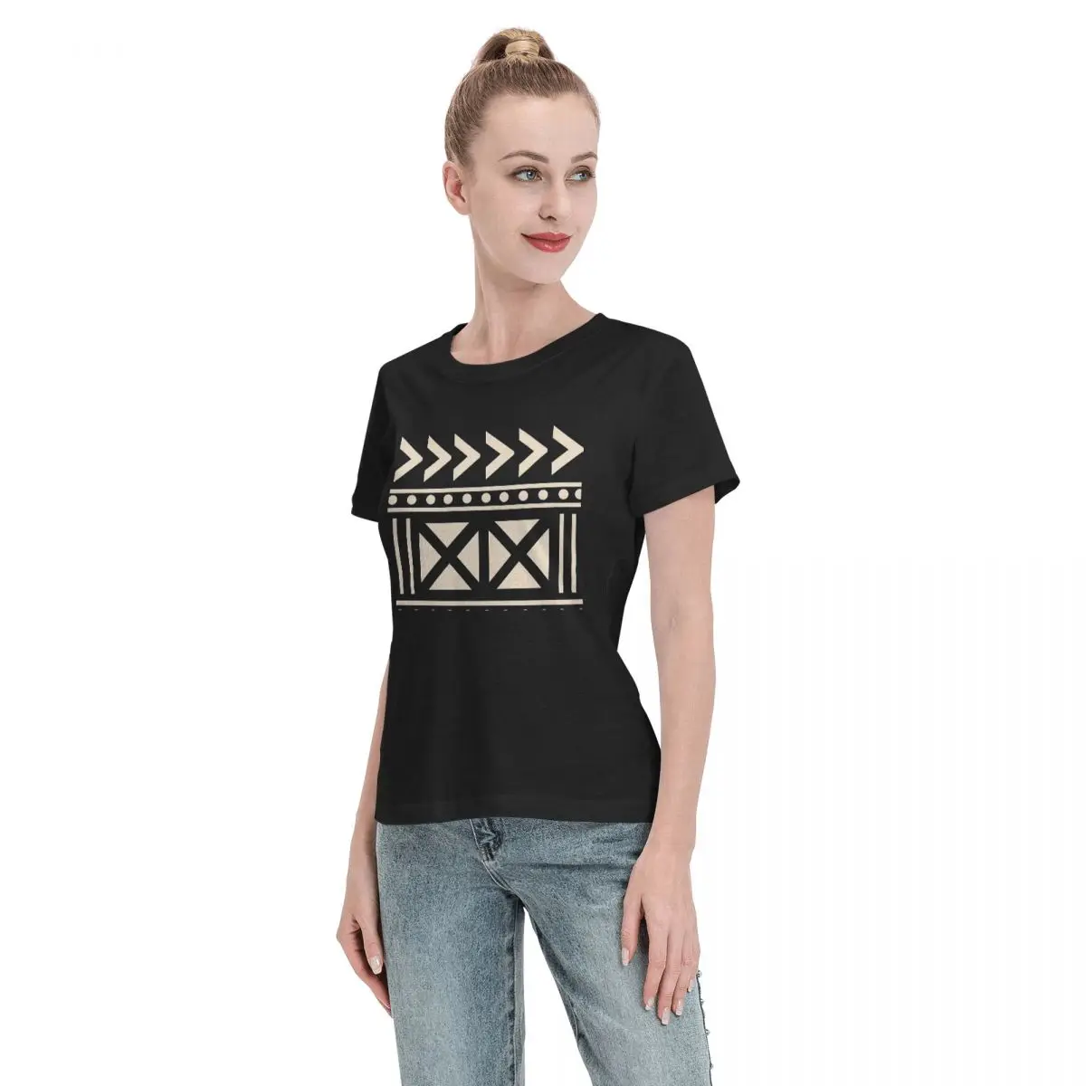 Women T-Shirt African Mud Clot - Mudcloth Print Top recensie en prijs
